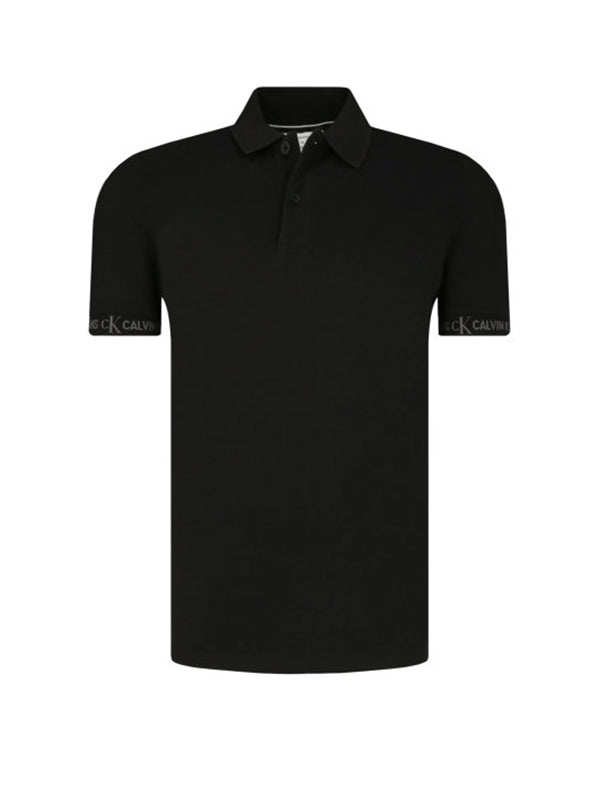 Logo Jacquard Polo Ck Black / L