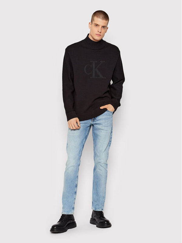 Premium Ck Mock Neck Ck Black / L