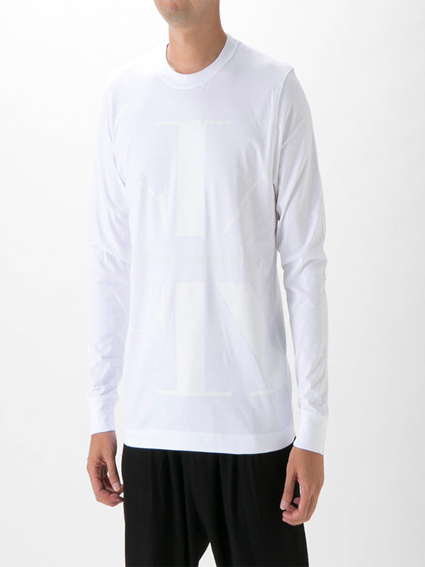 Bold Monogram Ls Tee Bright White / L