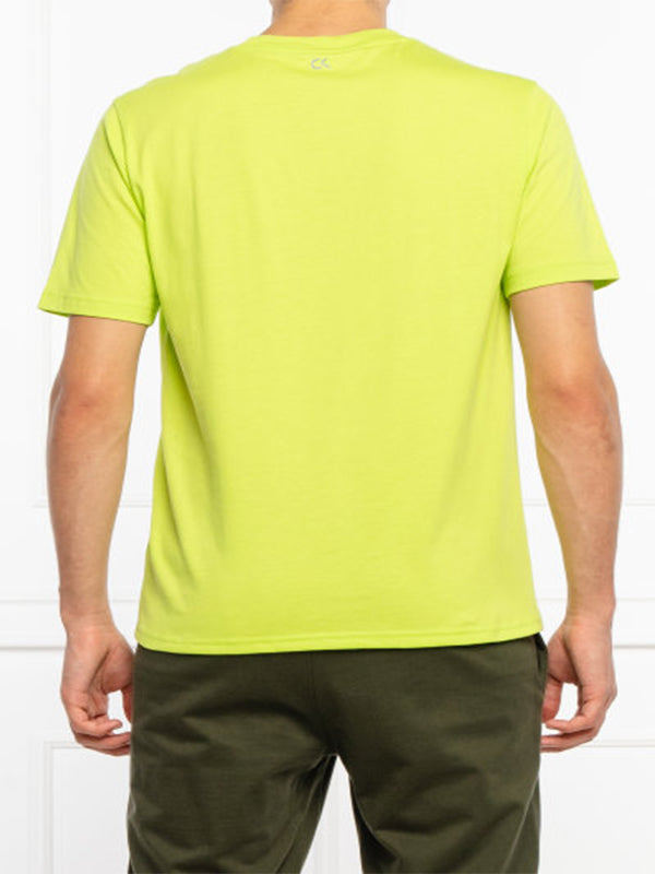 Pw - S/S T-Shirt Acid Lime/ Stone Grey / L