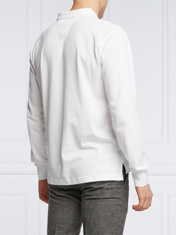 Corp Chest Stripe Ls White / L