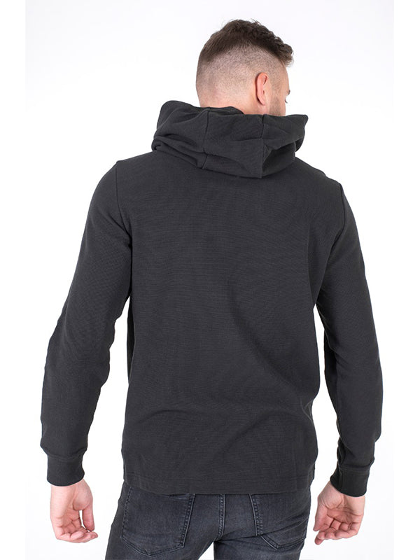 Tjm Hooded Waffle Sn Black / L