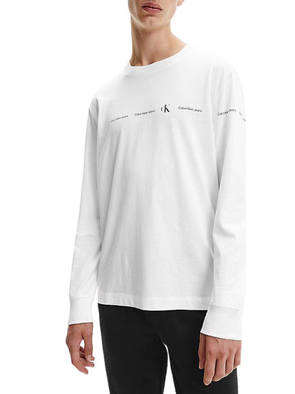 Repeat Logo L/S Tee Bright White / L