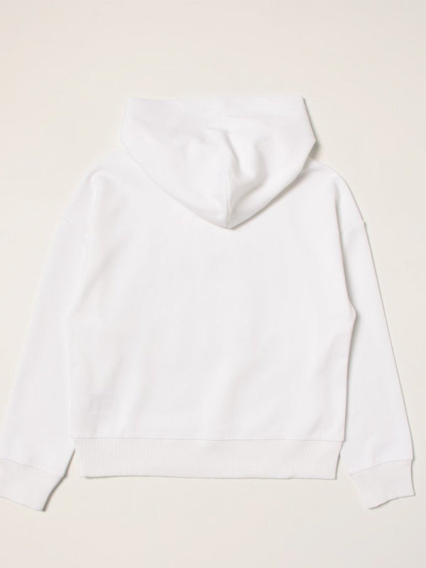 Debossed Logo Hoodie Bright White / 10