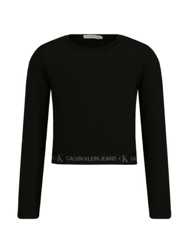 Logo Tape Ls Top Ck Black / 10