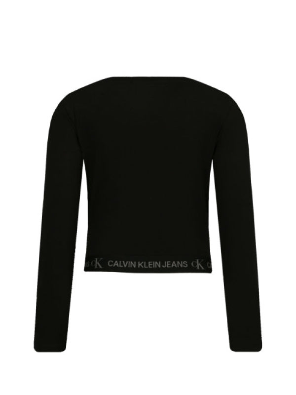 Logo Tape Ls Top Ck Black / 10