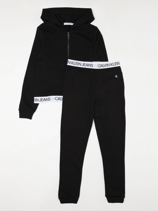 Logo Tape Zip Throug Ck Black / 10