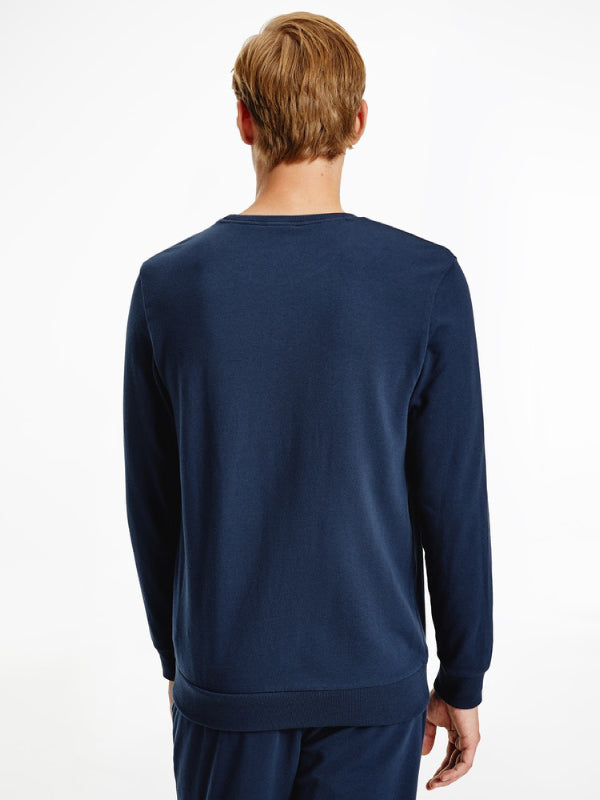 L/S Sweatshirt BLUE SHADOW W/ WHITE / L