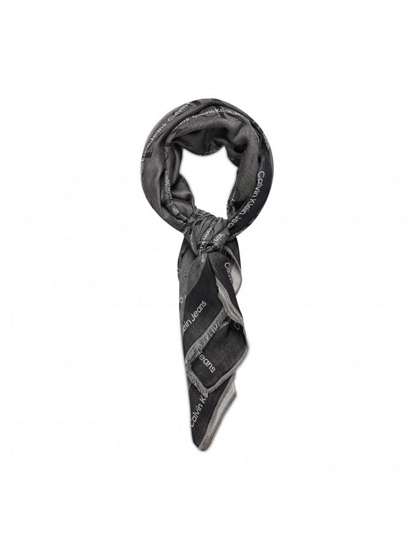 Monogram Scarf 70X18 Black / OS