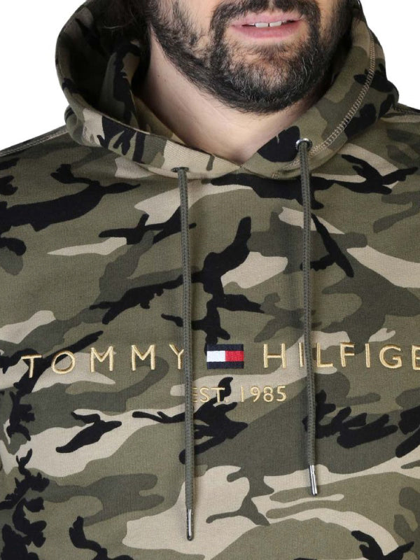 Camo Tommy Logo Hood Olive Camo / L