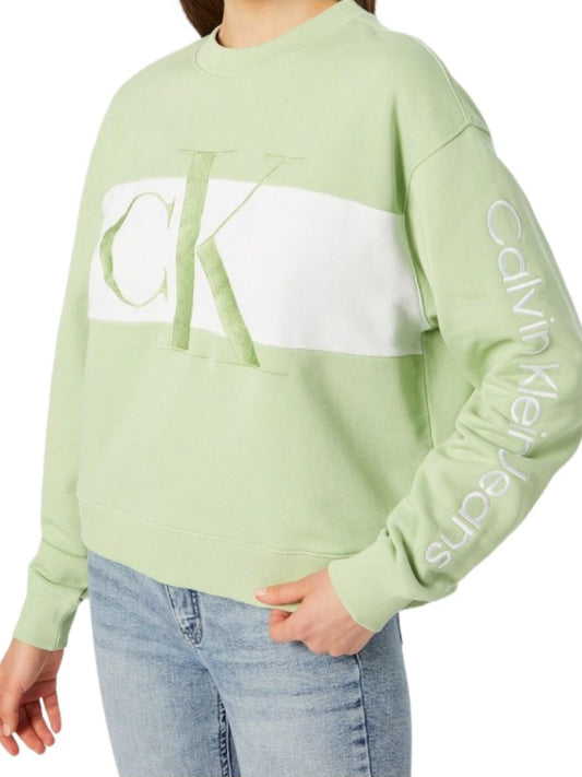 Blocking Sweatshirt Jaded Green / L