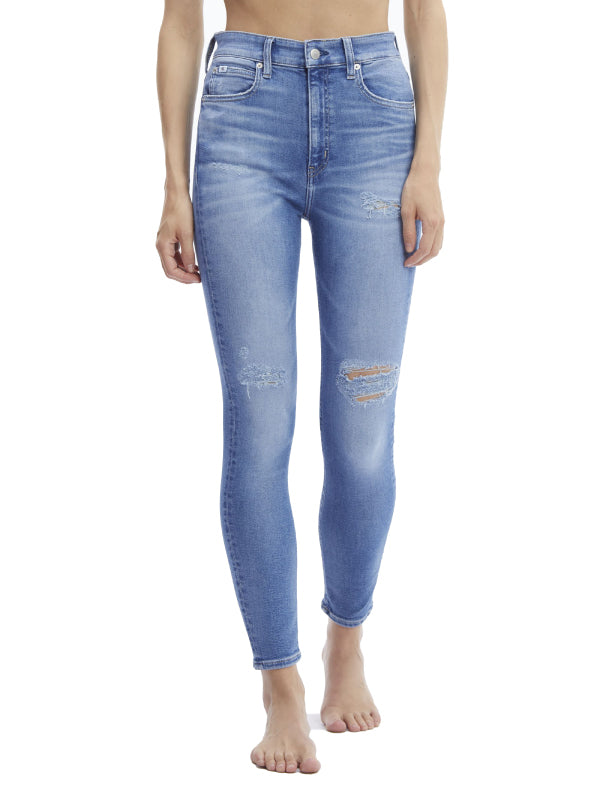 HIGH RISE SKINNY ANK Denim Medium / NI30