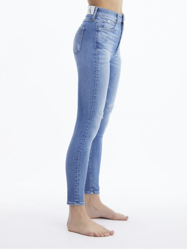 HIGH RISE SKINNY ANK Denim Medium / NI30