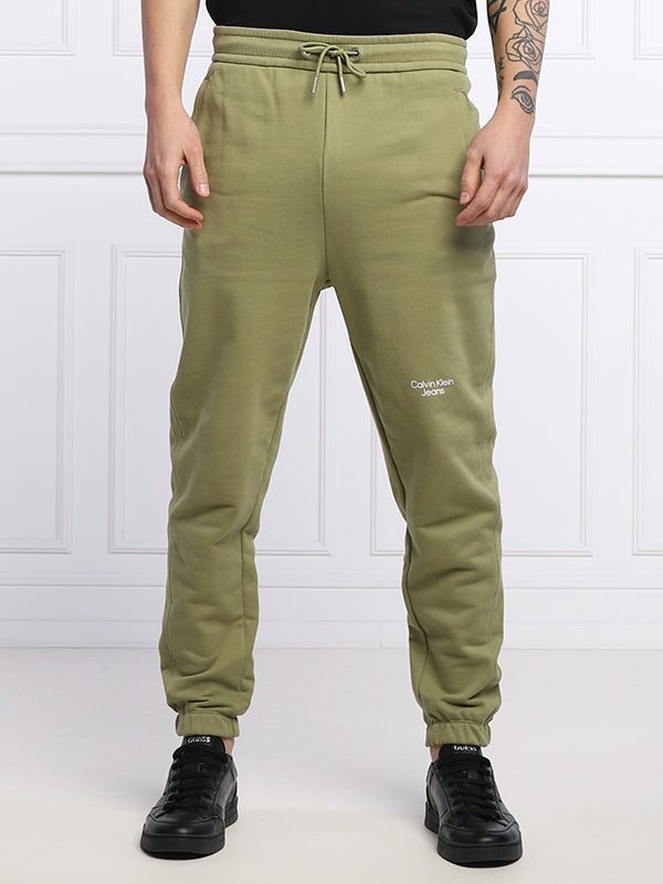 Stacked Logo Hwk Pan Faded Olive / L