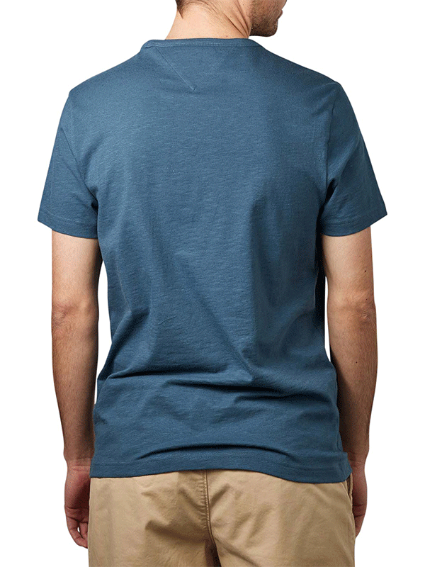 Cotton Linen Tee Charcoal Blue / L