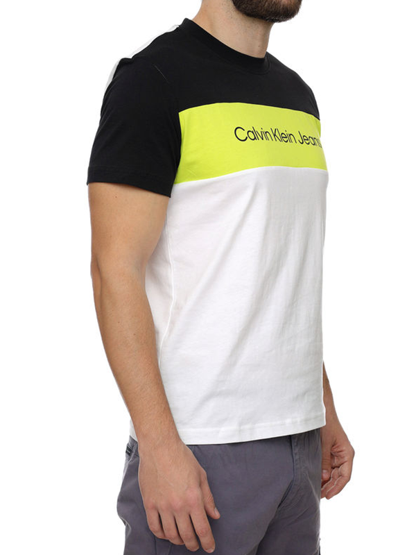 Colorblock Tee Bright White / L