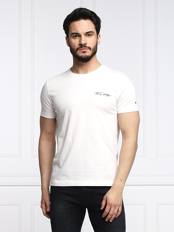 Signature Front Logo White / L