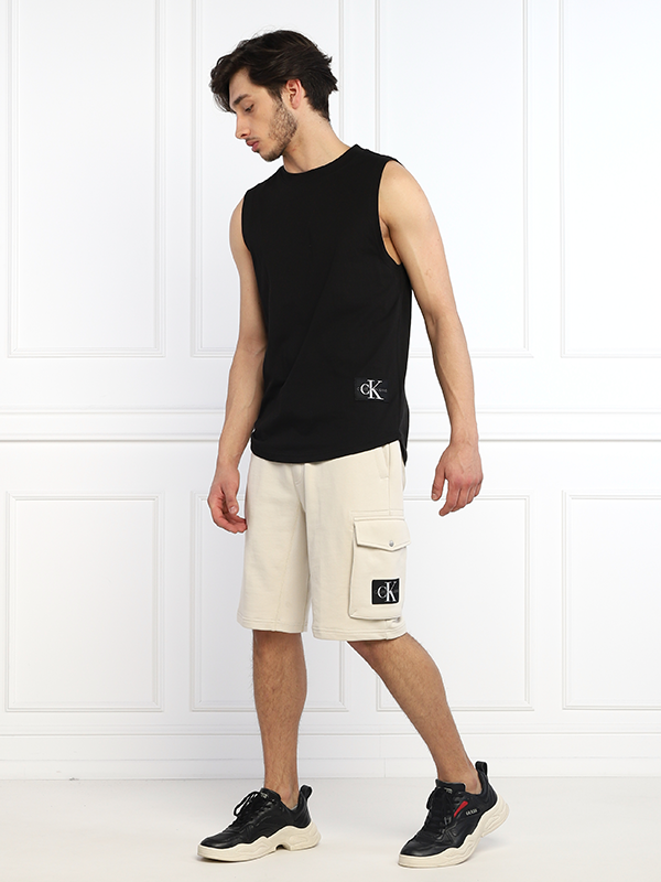 Monogram Badge Tank Ck Black / L