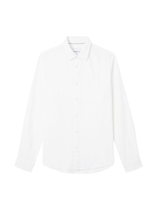 Linen Blend Shirt Bright White / L