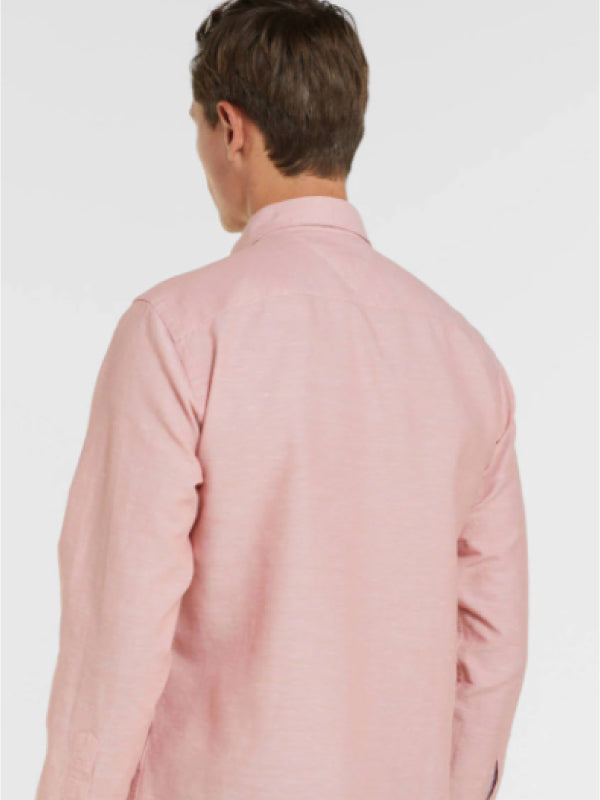 Cotton Linen Dobby R Guava / L