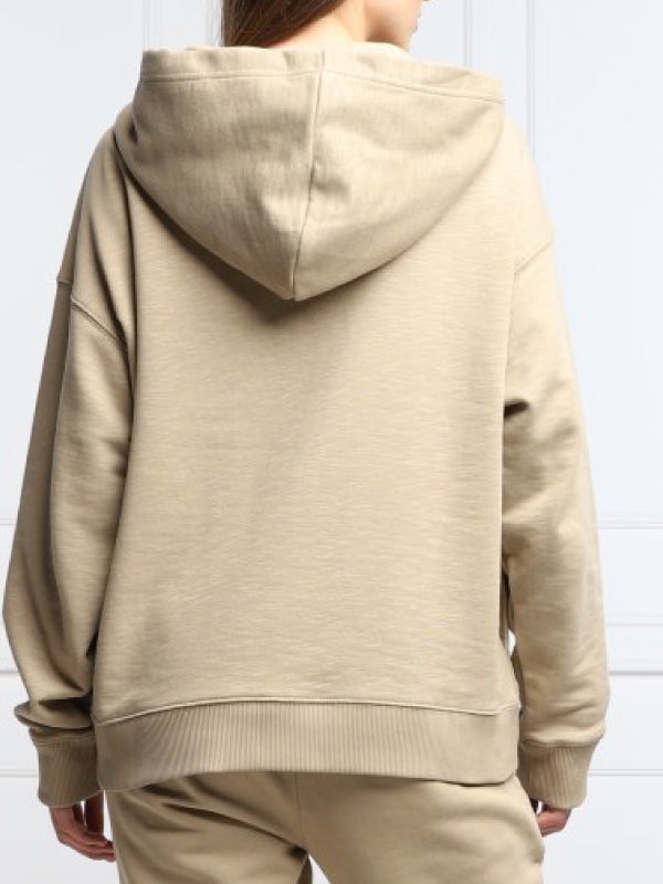 Relaxed Th Full Zip Beige / L