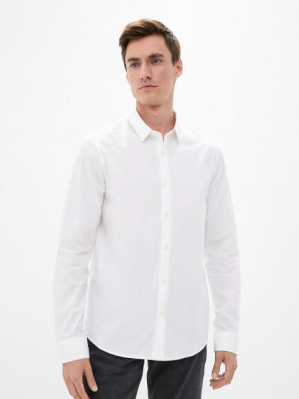 Ck Chest Logo Slim S Bright White / L