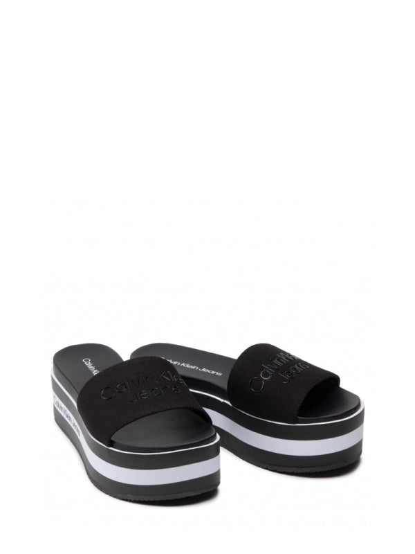 Flatform Sandal Slid Black / 36