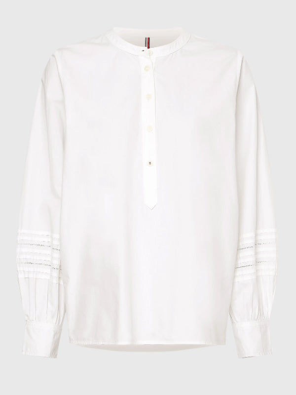 Org Co Henley Blouse Th Optic White / R40