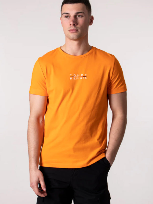 Square Logo Tee Hawaiian Orange / L