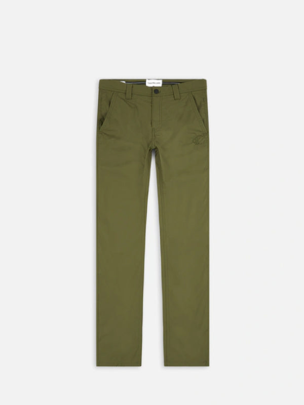 Skinny Washed Stretch Chino Burnt Olive / 3230