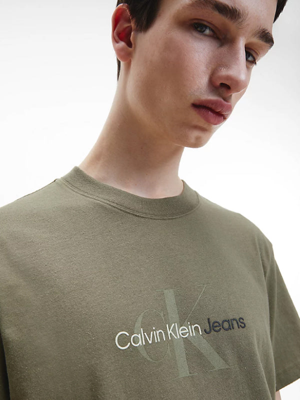 Ck Natural Washed Tee Burnt Olive / L