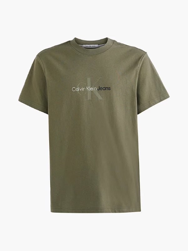 Ck Natural Washed Tee Burnt Olive / L