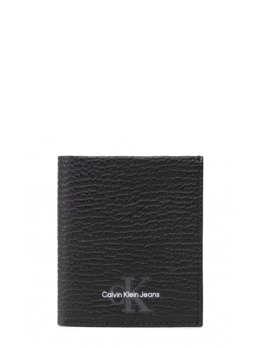 Mono Textured Small N/S Trifold Black / OS