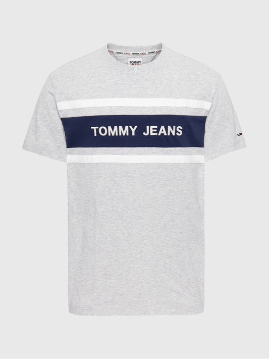 Tjm Branded Tommy Tee Lt Grey Htr / L