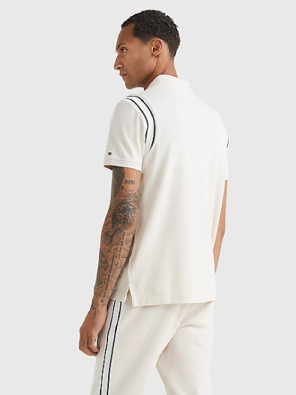 Shoulder Rib Detail Regular Polo Feather White / L