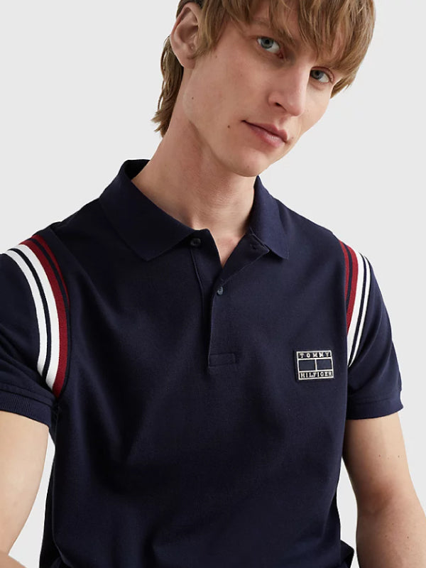 Shoulder Rib Detail Regular Polo Desert Sky / L