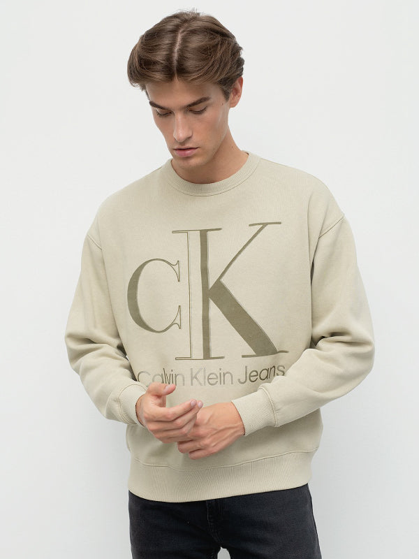 High Shine Ck Instit Crew Neck Wheat Fields / L