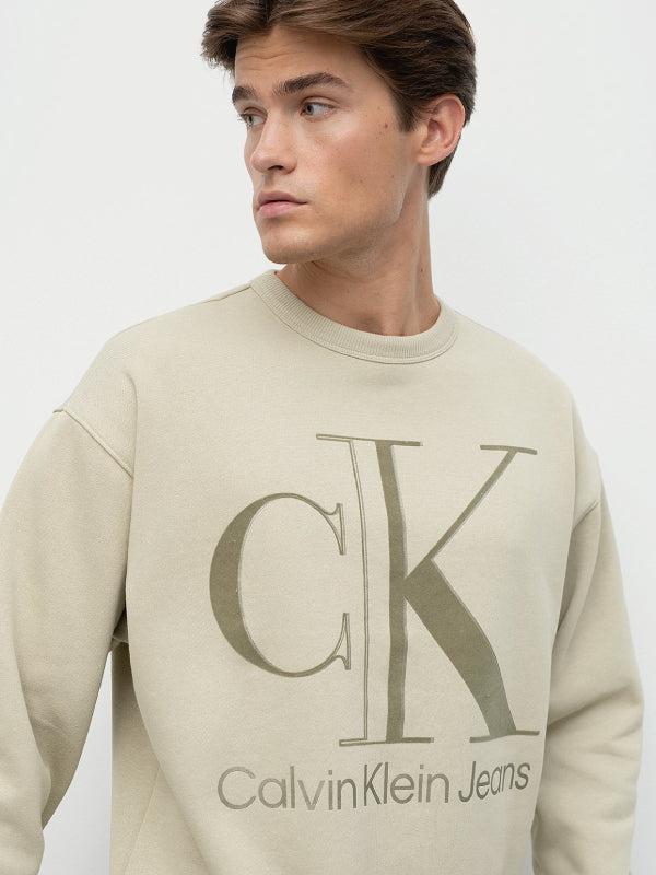 High Shine Ck Instit Crew Neck Wheat Fields / L