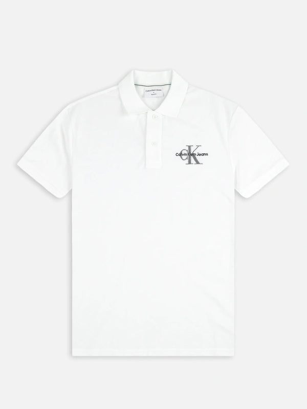 Monogram Logo Polo Bright White / L