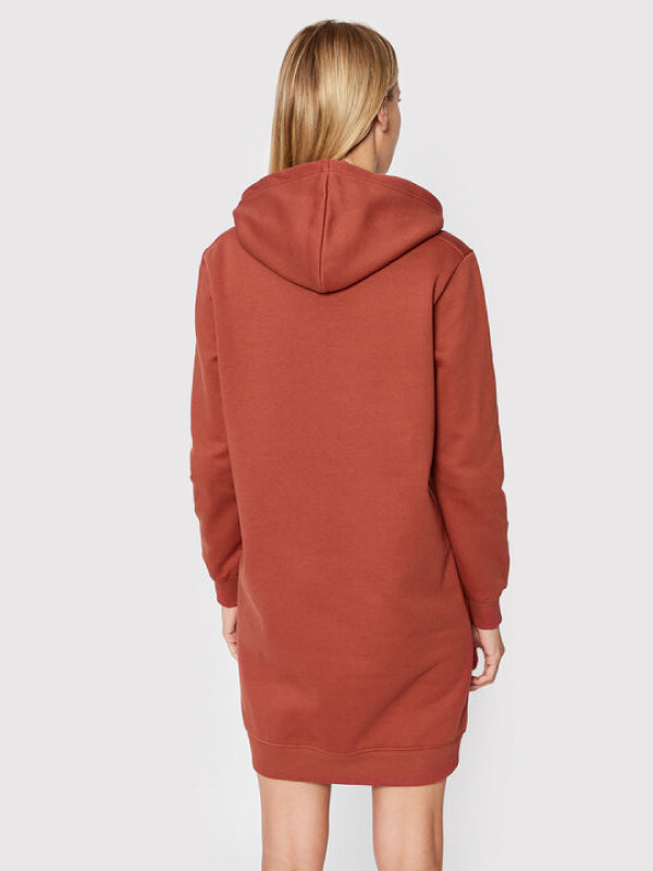 Monogram Hoodie Dress Terracotta Tile / L