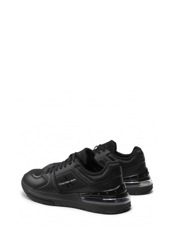 Sporty Runner Comfair Laceup Lth Triple Black / 42