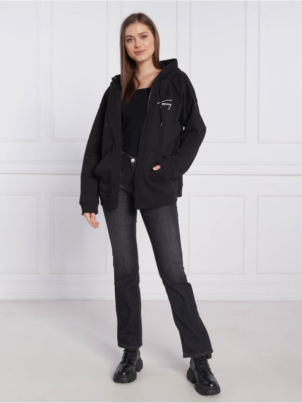 Tjw Ovrszd Signature Zip Thru Black / L