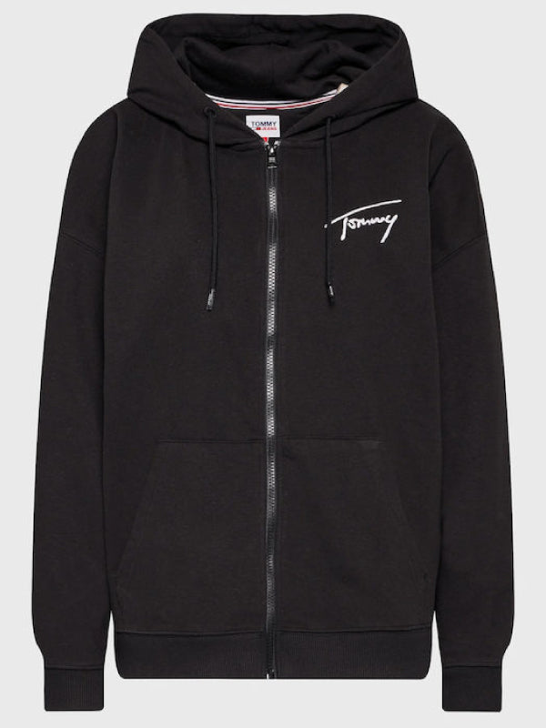 Tjw Ovrszd Signature Zip Thru Black / L