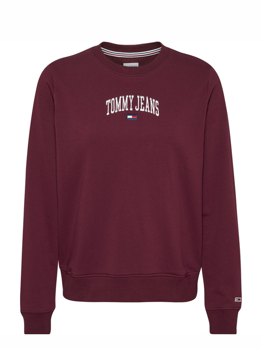 Tjw Reg Collegiate Logo Crew Deep Rouge / L