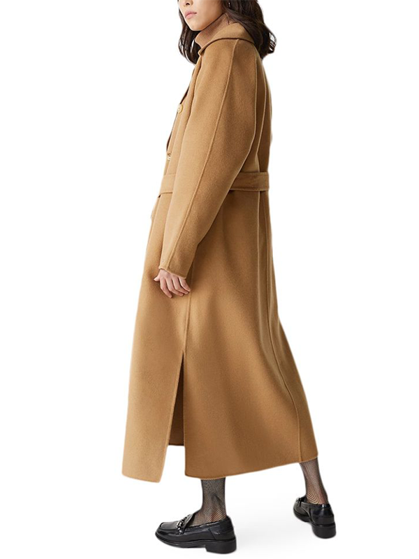 Wool Df  Th Lined Maxi Coat Countryside Khaki / 42