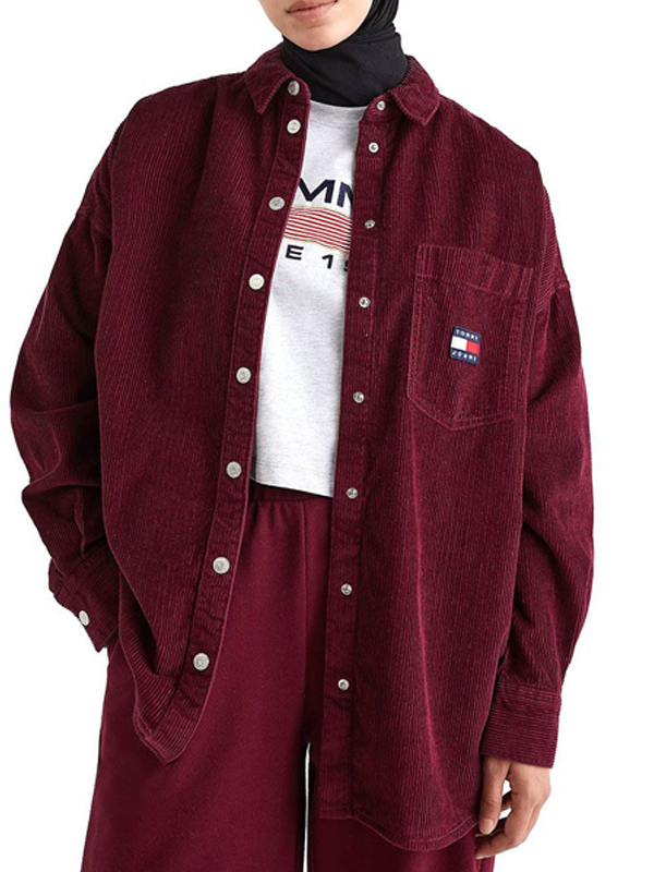 Tjw Corduroy Overshirt Deep Rouge / L