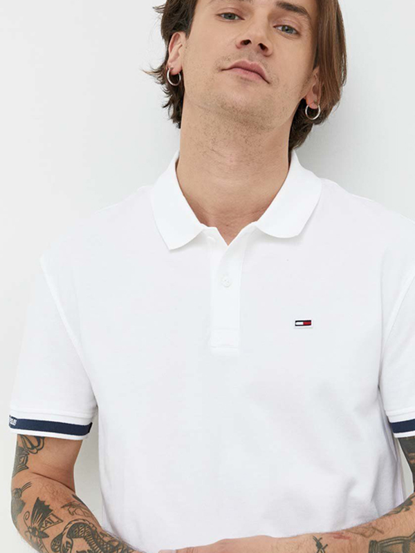 Tjm Clsc Essential Polo White / L