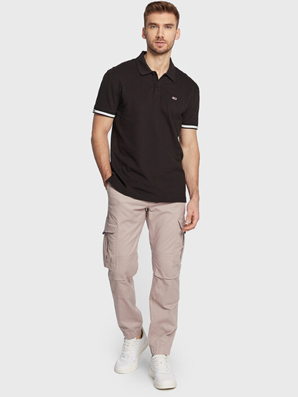 Tjm Clsc Essential Polo Black / L