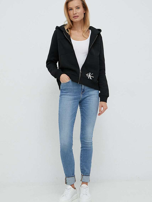 Monologo Zip-Through Ck Black / L