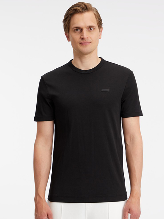 Satin Touch T-Shirt Ck Black / L